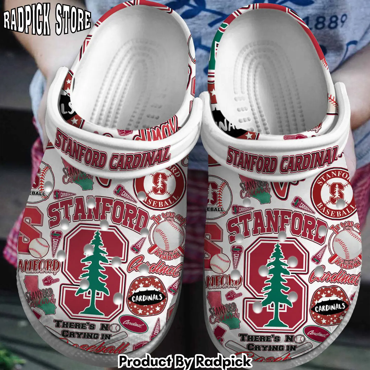 Radpick stanford cardinal football ncaa sport premium clogs shoes comfortable for men women rp6521257